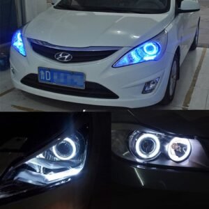 حلقتين اضاءة لمصابيح السيارة